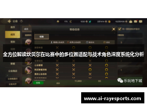 全方位解读坎贝尔在比赛中的多位置适配与战术角色深度系统化分析 全方位解读坎贝尔在比赛中的多位置适配与战术角色深度系统化分析